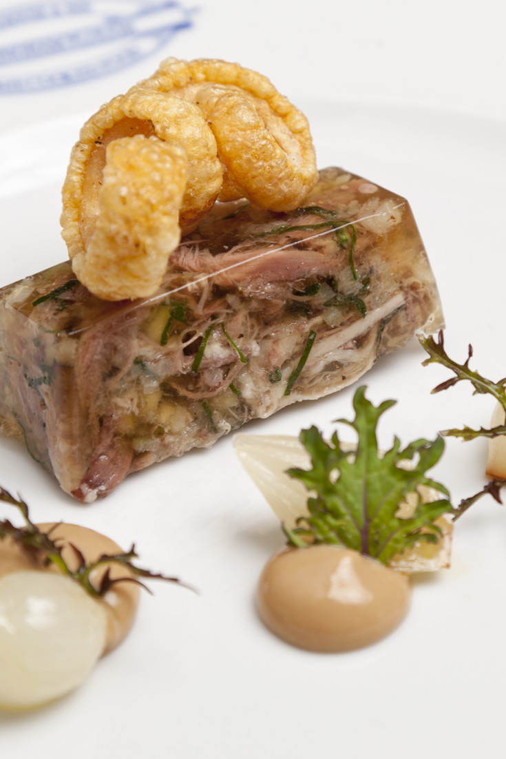 Pig's Head Terrine with Homemade Mustard Recipe Great British Chefs