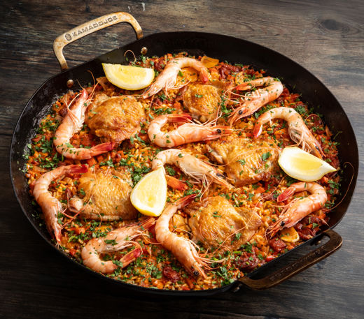 Chicken and chorizo paella