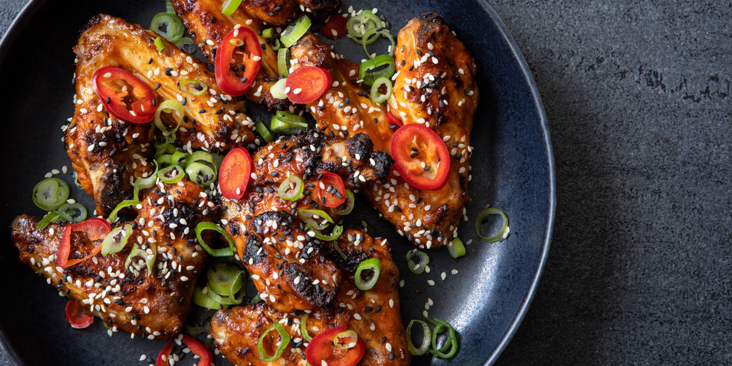 Korean Style BBQ Wings Recipe - Great British Chefs