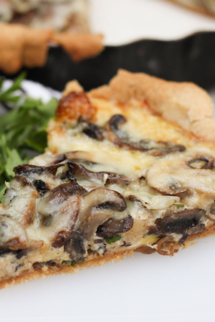 Mushroom and Gruyère tart recipe - Great British Chefs