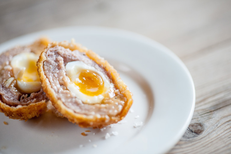 Lamb scotch eggs