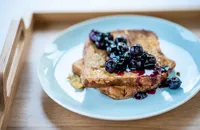 Cinnamon French toast with wimberries