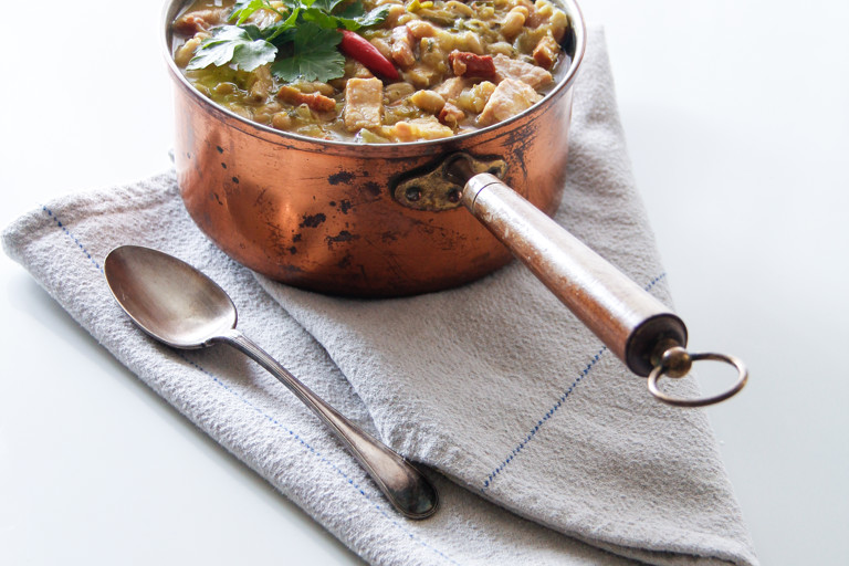 Gammon and white bean stew