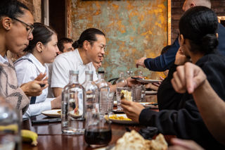 A staff meal at Jun Tanaka's The Ninth