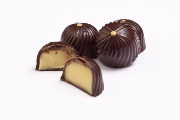 Goat's cheese and lemon ganache