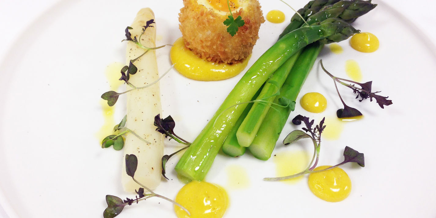 Asparagus, egg and rapeseed mayonnaise recipe - Great British Chefs