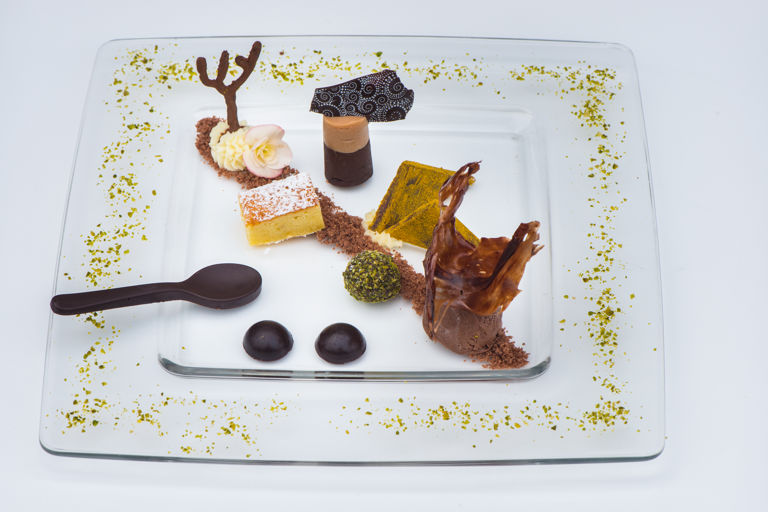Shapes, tastes and textures of chocolate