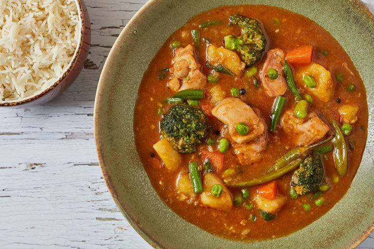 Anglo-Indian chicken stew