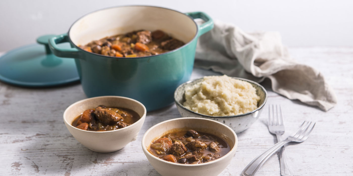 Classic Beef Casserole Recipe with Celeriac Mash