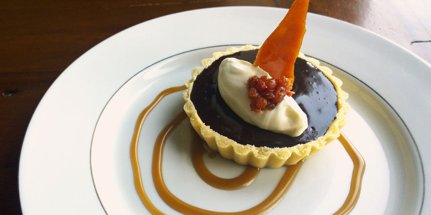 Candied Bacon and Chocolate Tartlet Recipe - Great British Chefs