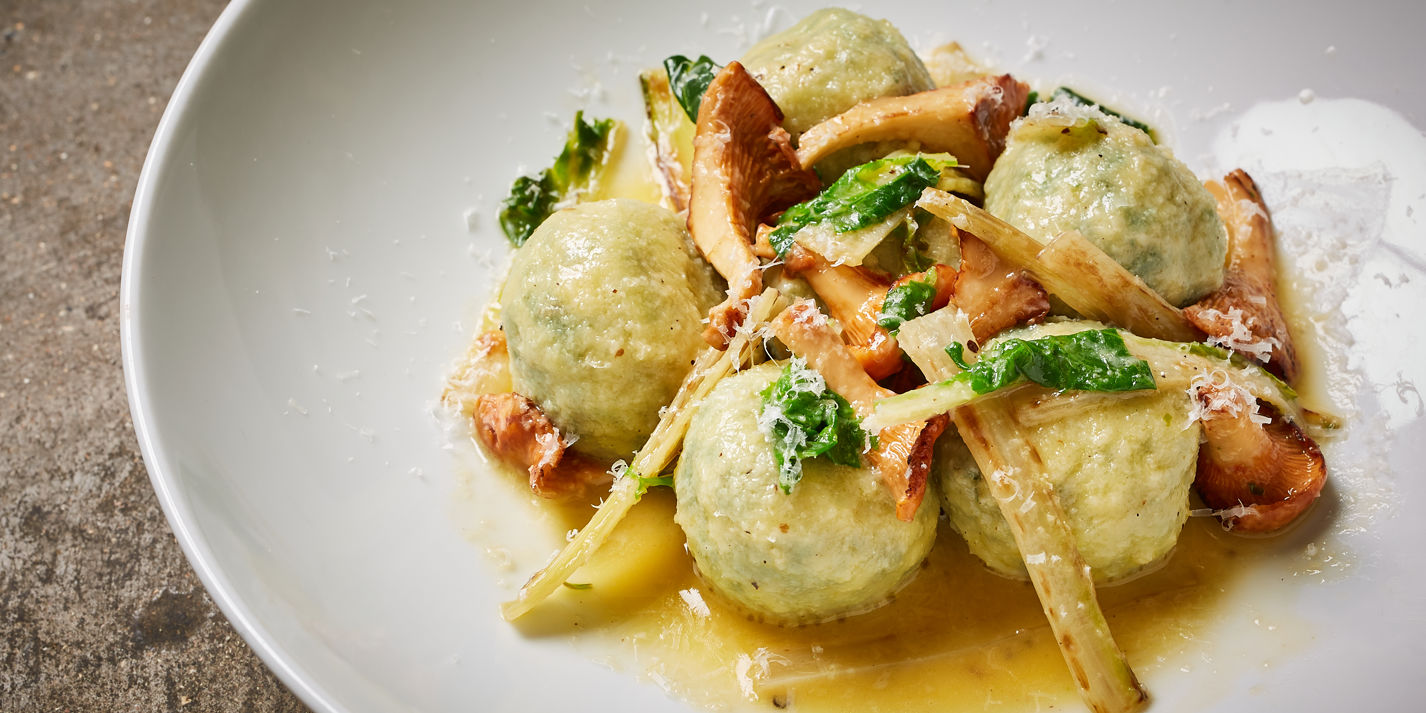 Ricotta Gnudi Recipe with Swiss Chard and Girolles - Great British Chefs