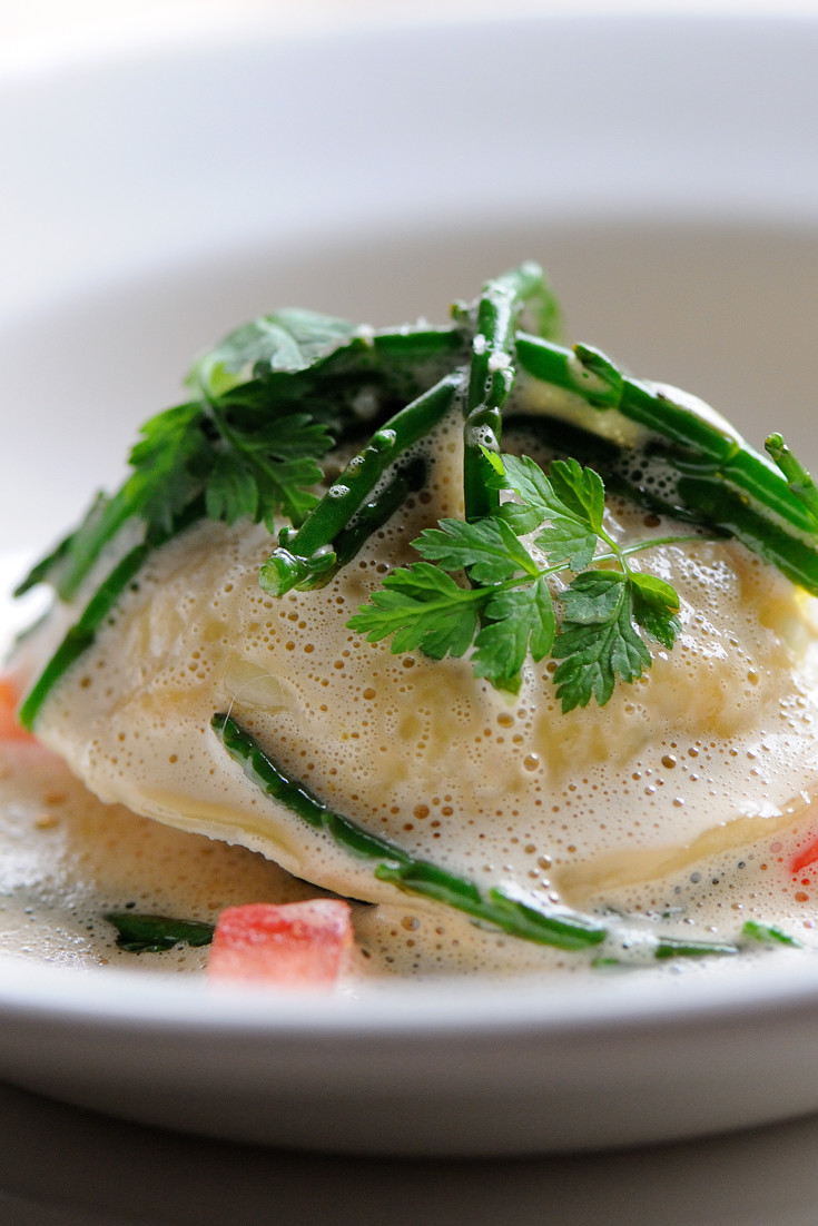 Crab Ravioli with Crab Sauce Recipe Great British Chefs