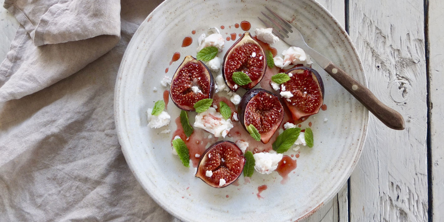 Roast Figs With Goat's Cheese Recipe - Great British Chefs