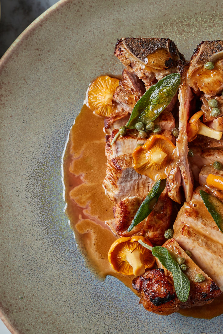 Veal T Bone With Girolles And Cheese Sauce Recipe Great British Chefs 5412