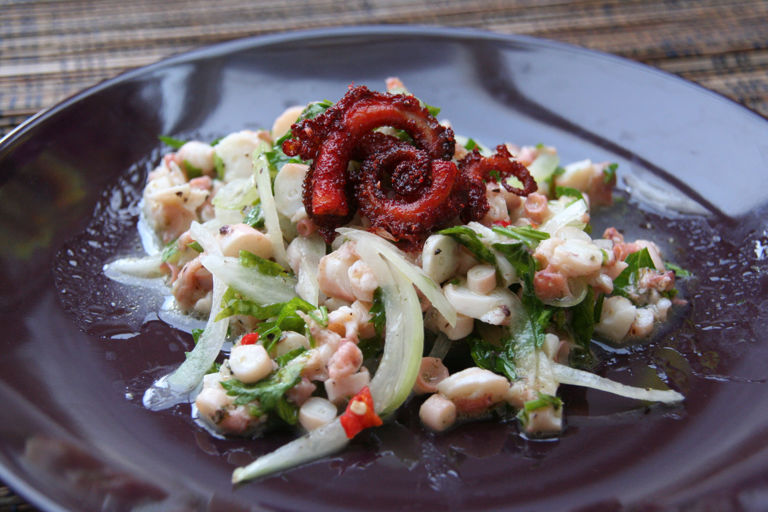 Fresh octopus salad