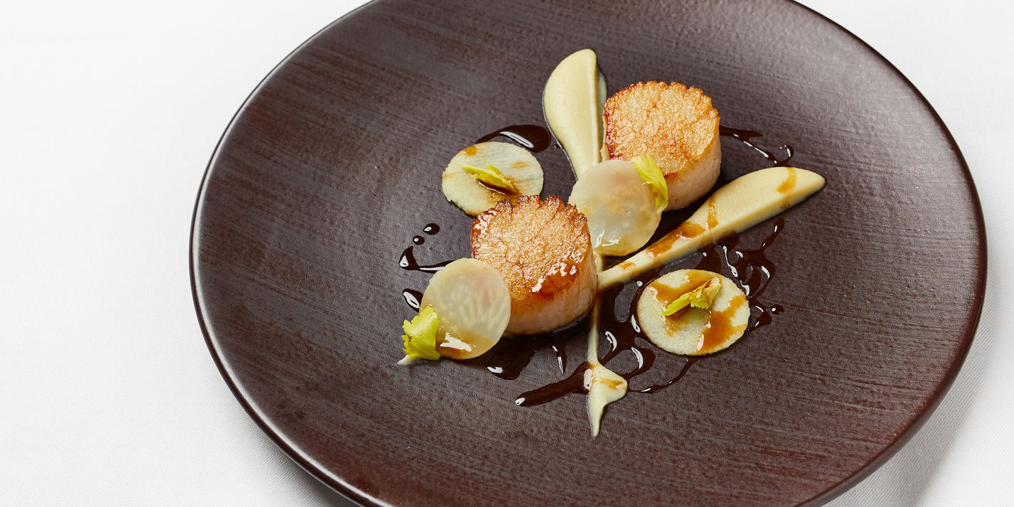 Scallops With Celeriac And Apple Recipe - Great British Chefs