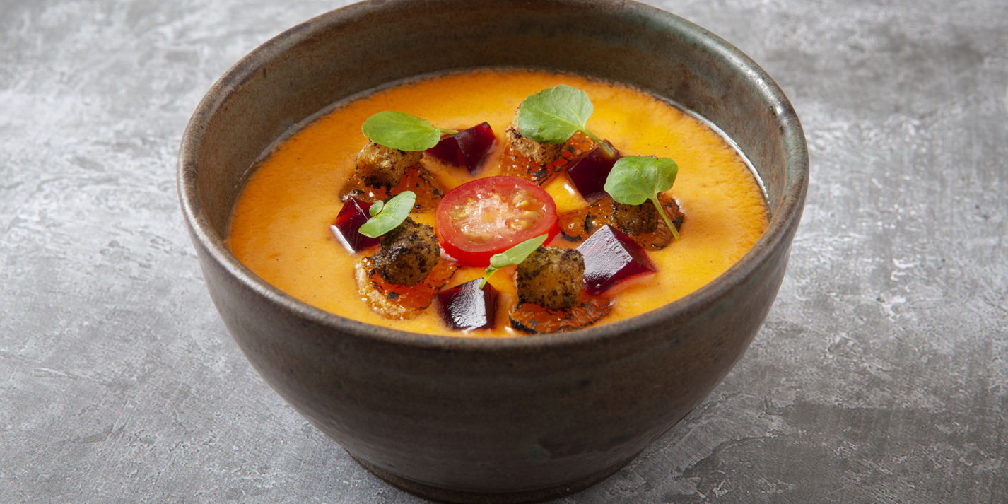 Piccolo Tomato and Clementine Gazpacho Recipe - Great British Chefs