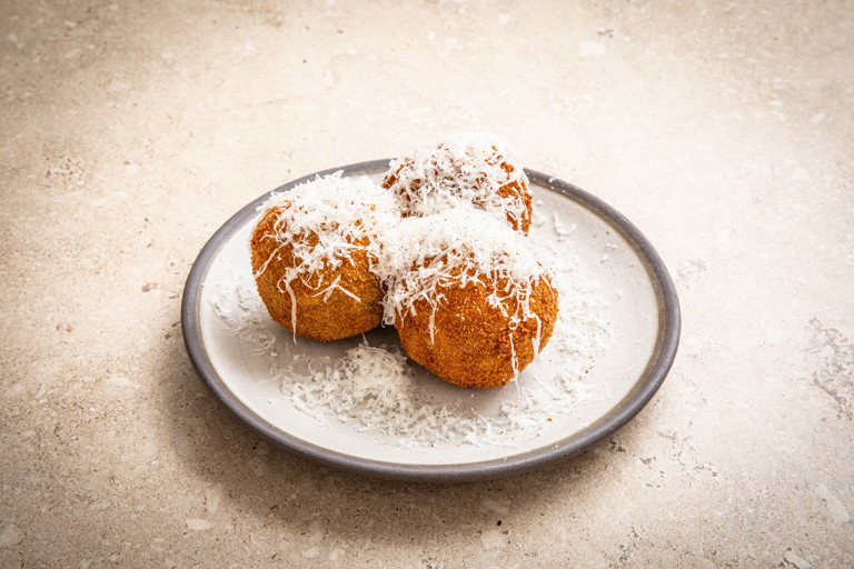 Mushroom and mozzarella arancini