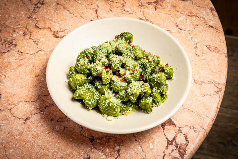 Kale and chilli lumache