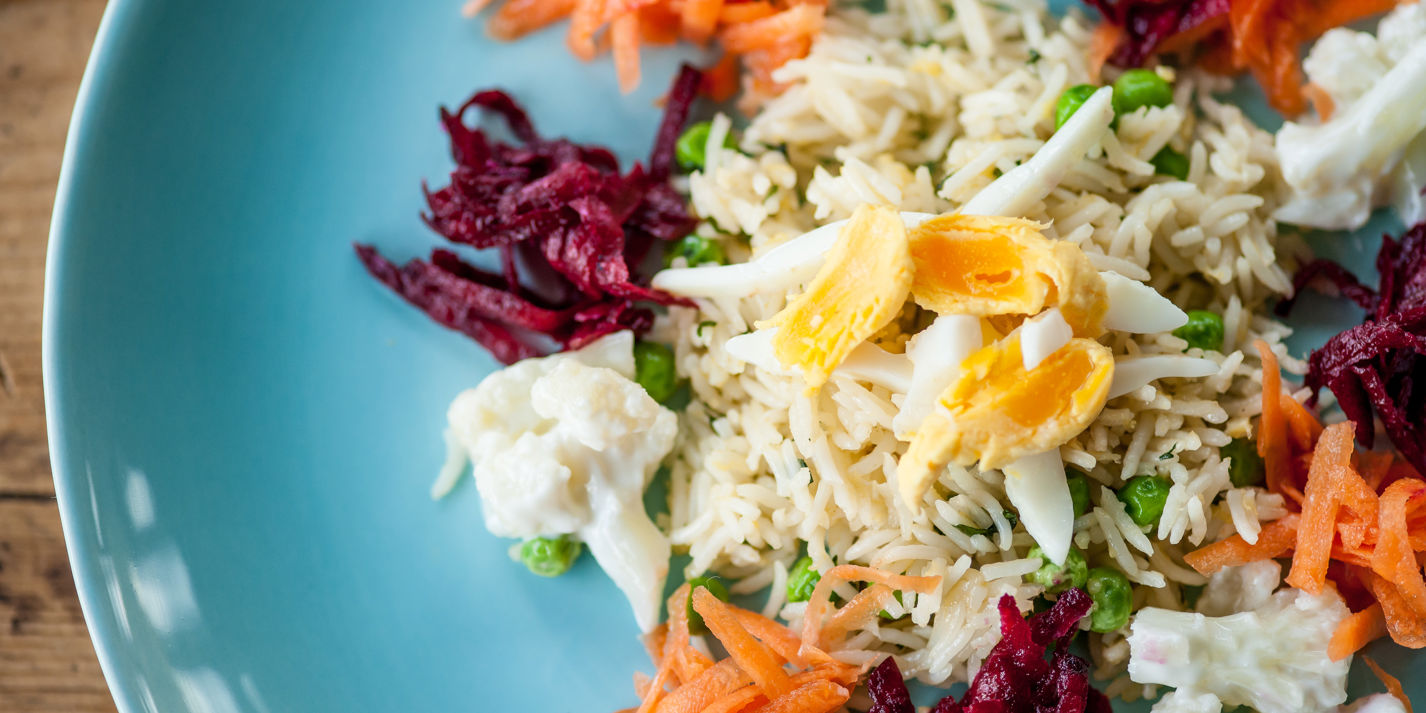 Rice with Egg and Vegetables Recipe - Great British Chefs