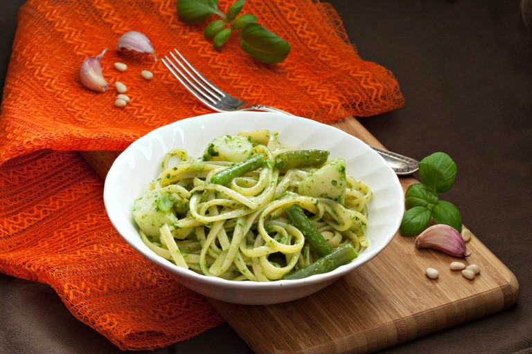 Pasta with pesto Genovese