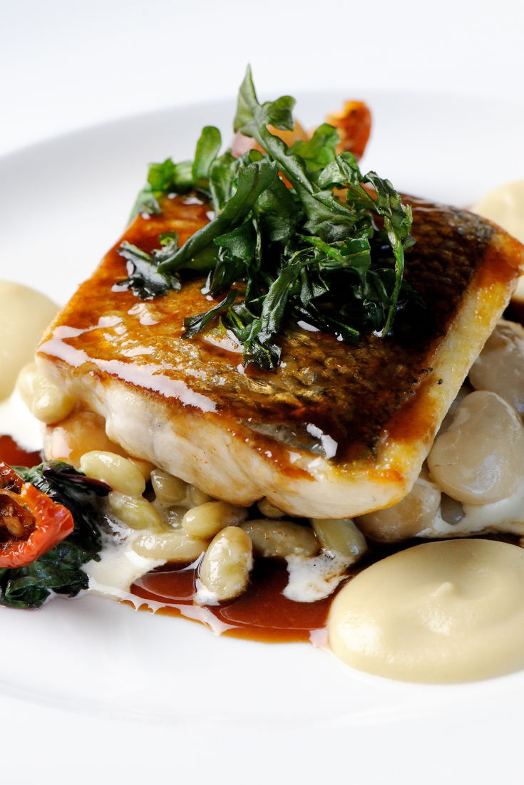 Sea Bass with Jerusalem Artichoke Recipe Great British Chefs