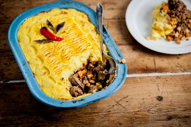 Rogan Josh shepherd's pie