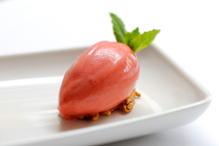 Strawberry sorbet
