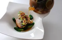 Bream with galangal broth