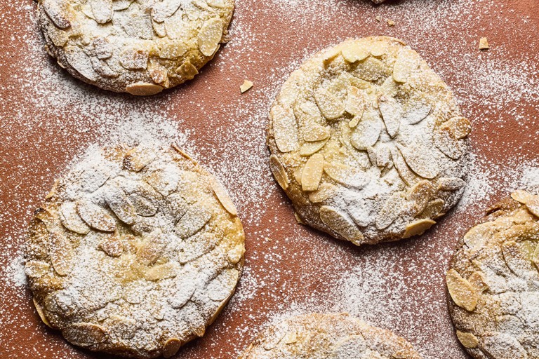 Almond croissant cookies