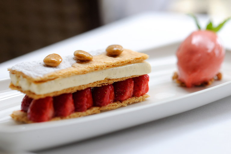 Strawberry mille feuille recipe
