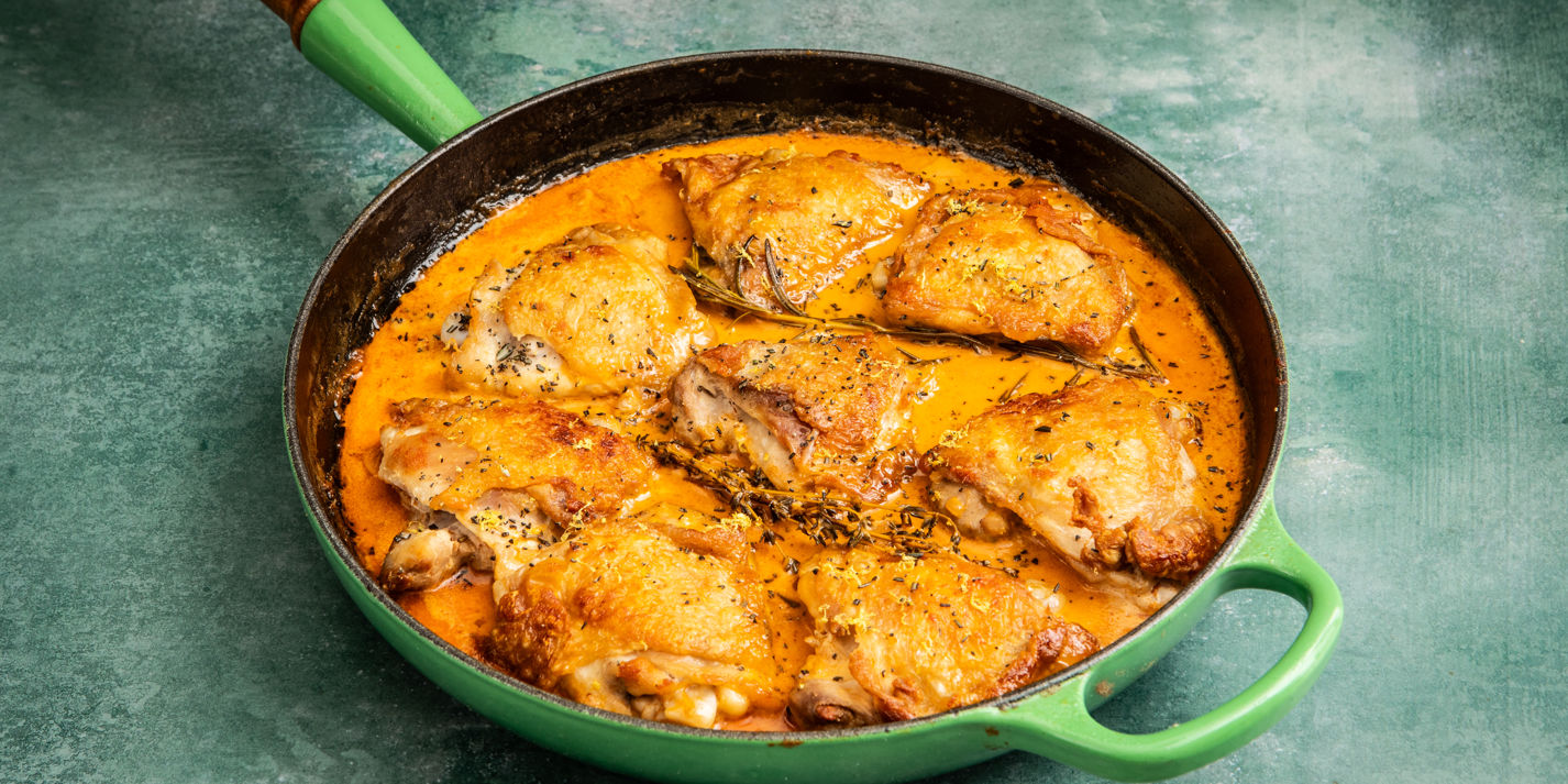 Vinegar Chicken with Wholegrain Mustard Mash Recipe - Great British Chefs