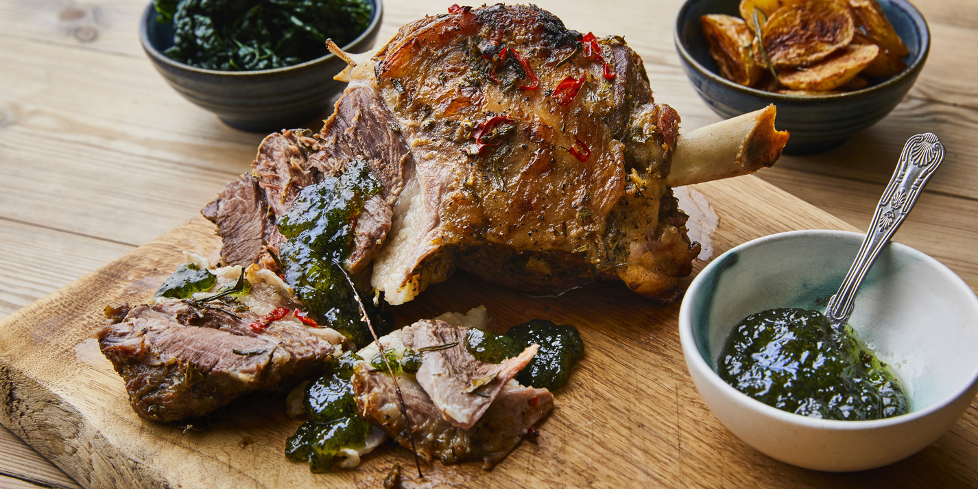 ChilliMariated Roast Lamb Shoulder Recipe Great British Chefs