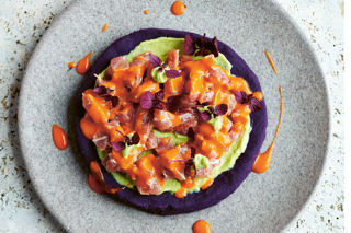 Purple Potato, Tuna & Rocoto Pepper Causa