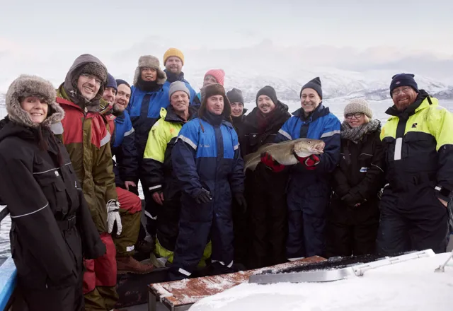 Some of the UK's best chefs enjoying a day of Skrei fishing