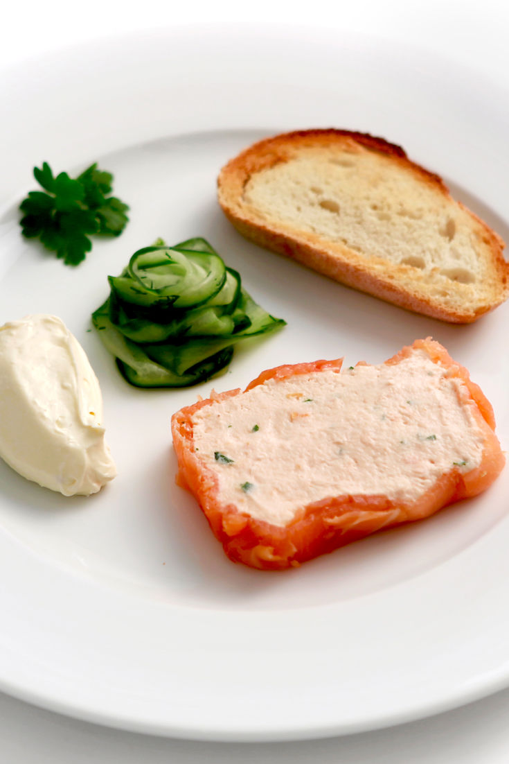 Smoked salmon terrine