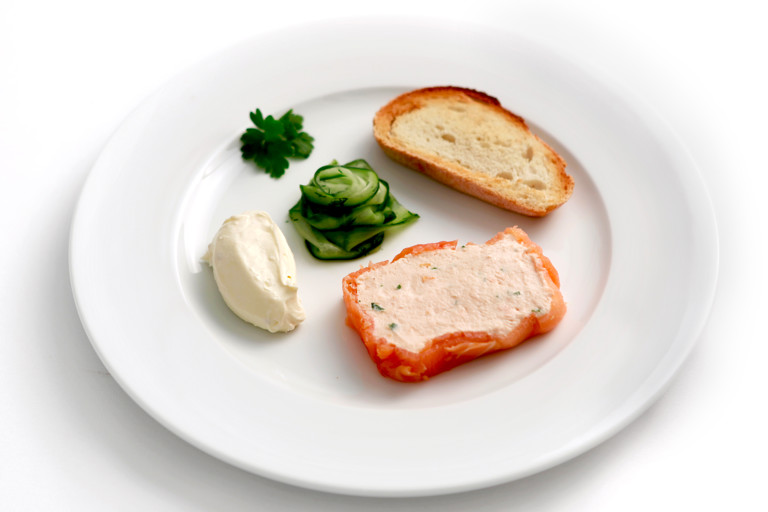 Smoked salmon terrine