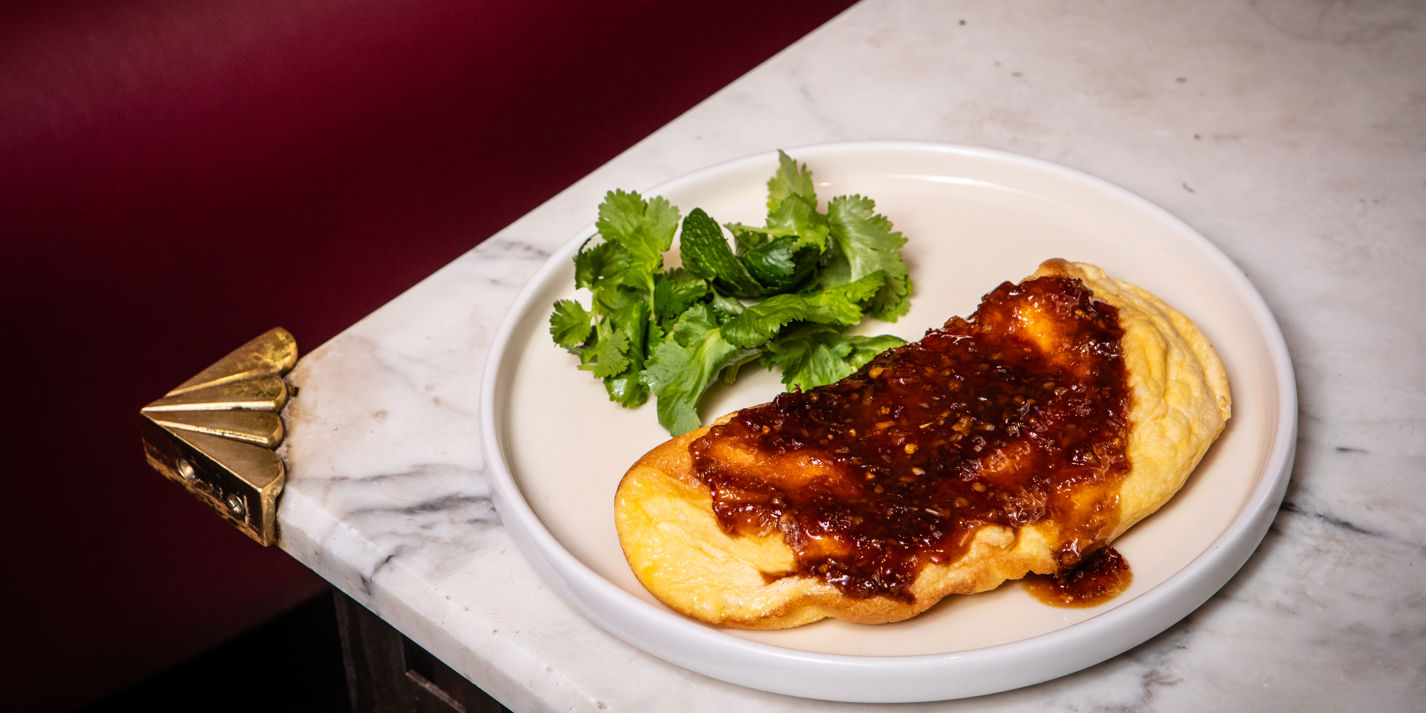 Duck Egg Omelette Soufflé with Chilli and Oyster Sauce Jam Recipe