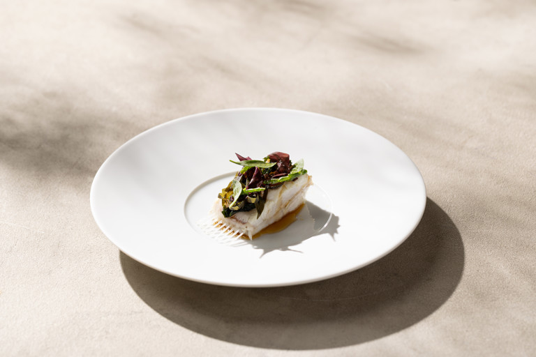 Pepper dulse, turbot and brown butter