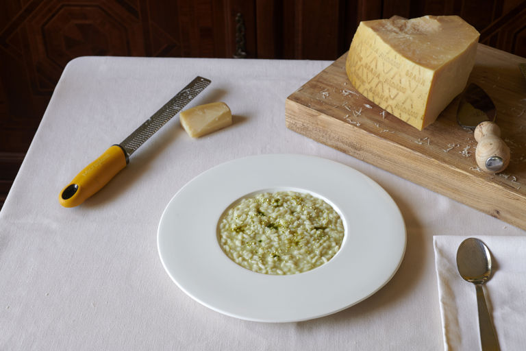 Butter and sage Carnaroli risotto with lime and Grana Padano