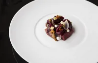 Roasted pigeon, beetroot, fig and blue cheese