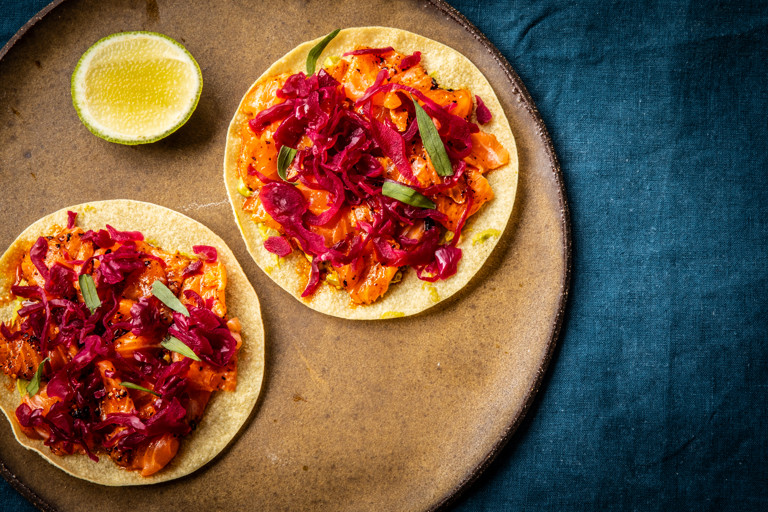 Trout tostadas
