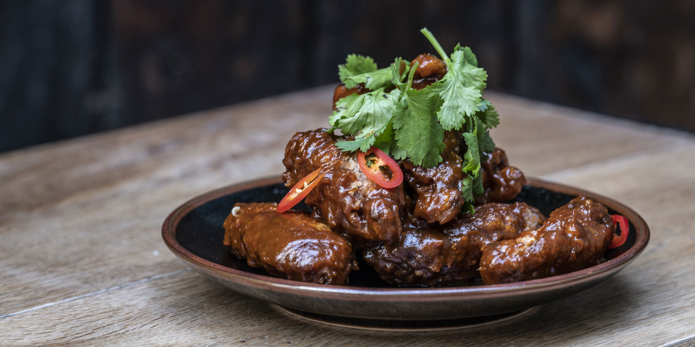 Banana Ketchup Wings Recipe  - Great British Chefs-image
