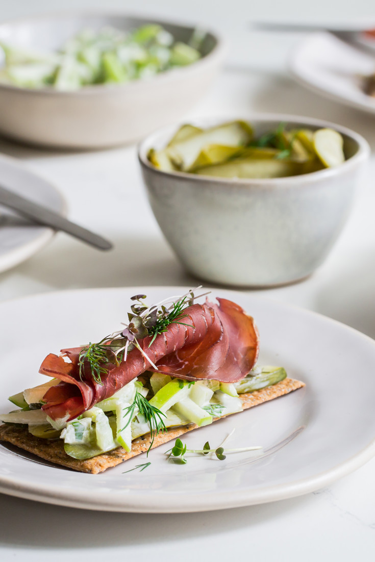 Bresaola with Apple Remoulade Recipe - Great British Chefs