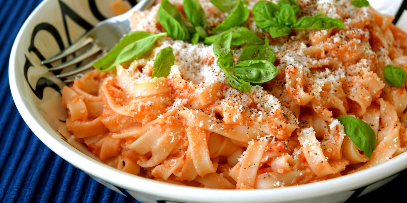Tagliatelle with Fresh Tomato Sauce Recipe - Great British Chefs-image