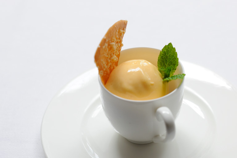Apricot sorbet