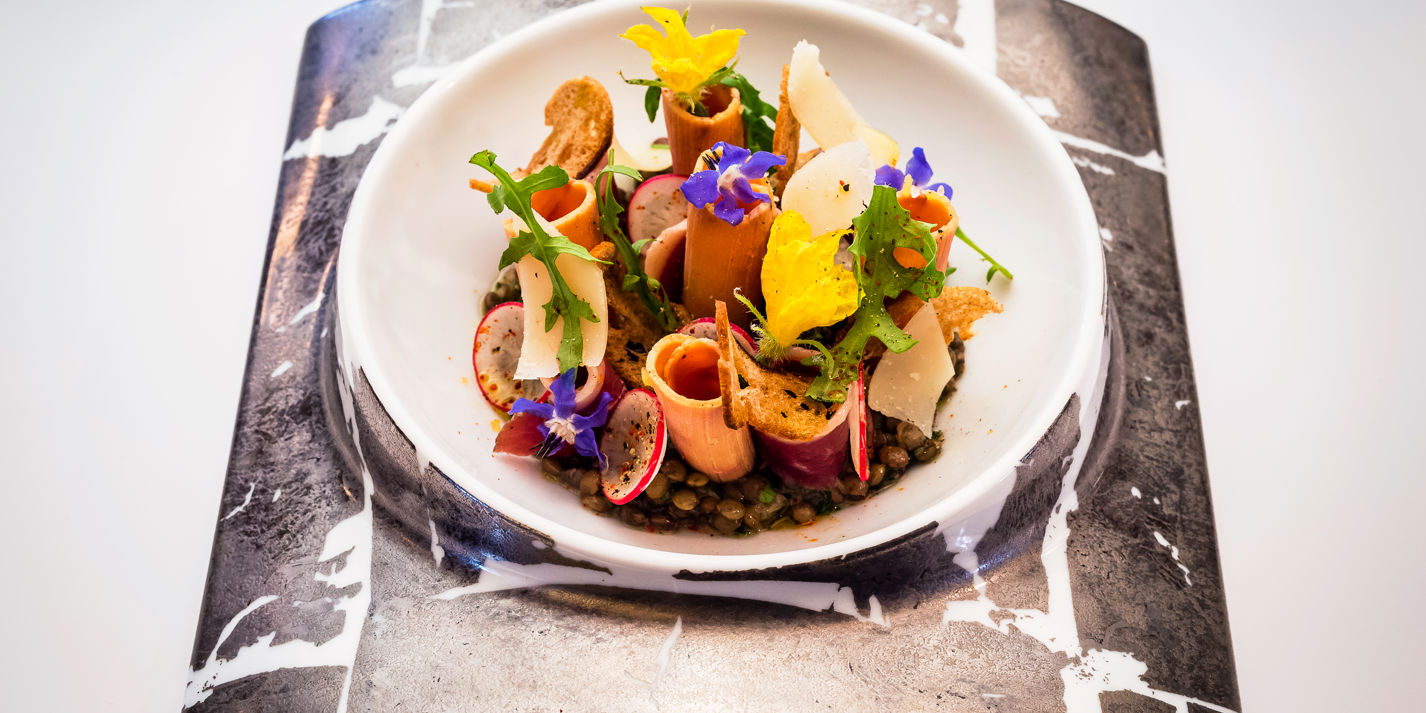Smoked Duck, Foie Gras and Lentil Salad Recipe - Great British Chefs