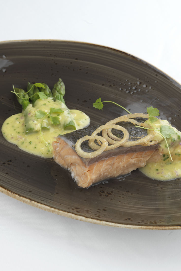 Salmon with Hollandaise Recipe - Great British Chefs