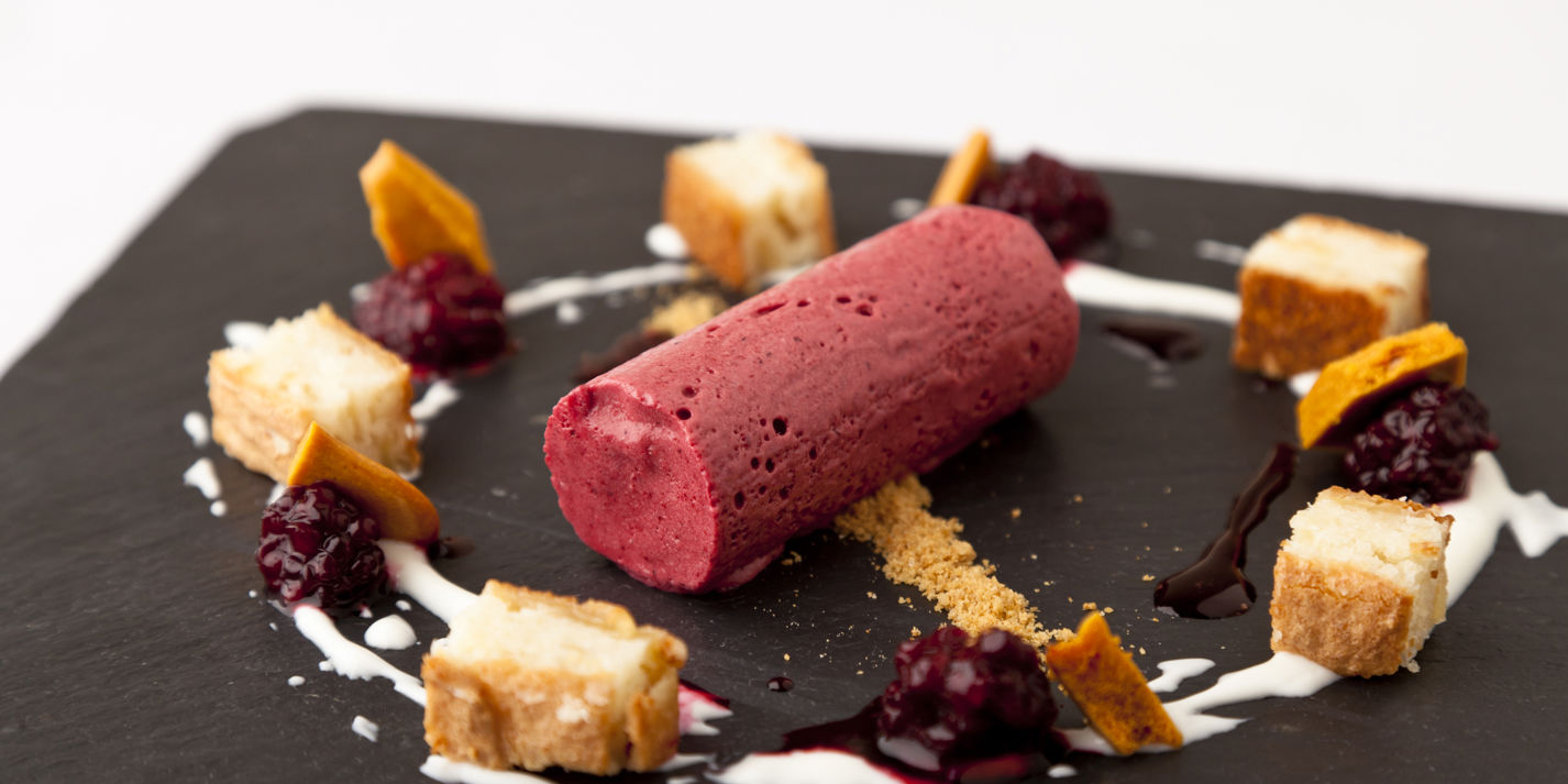 Blackberry Parfait Recipe &amp; Apple Sponge - Great British Chefs