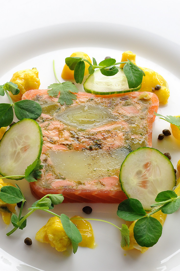Salmon Terrine With Leeks & Confit Potatoes Great British Chefs